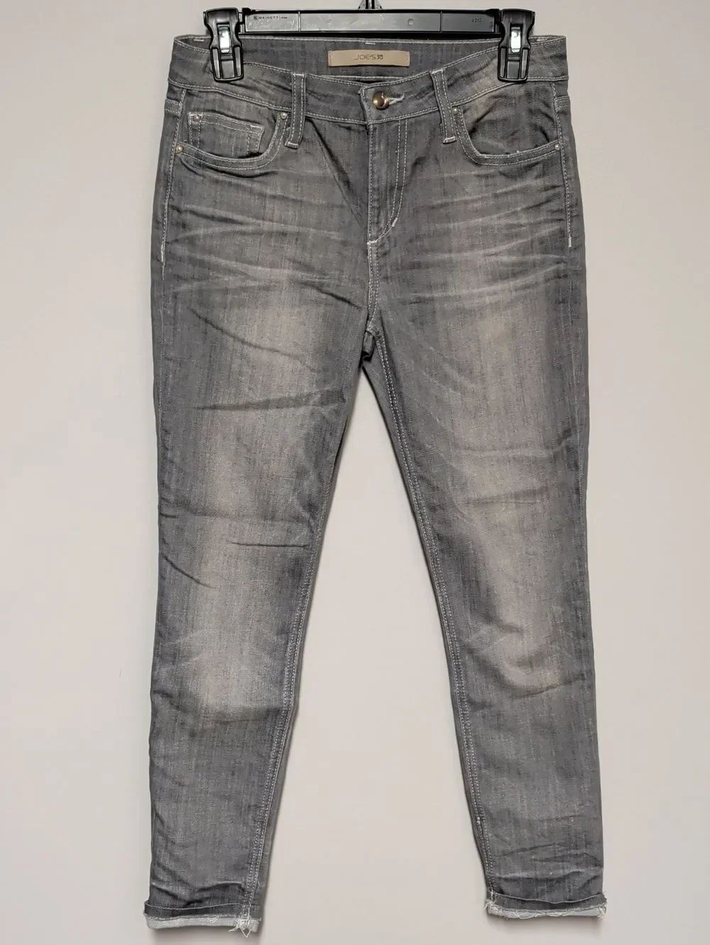 Joe's Jeans Women's Gray Cropped Slim Stretch Ankle Jeans